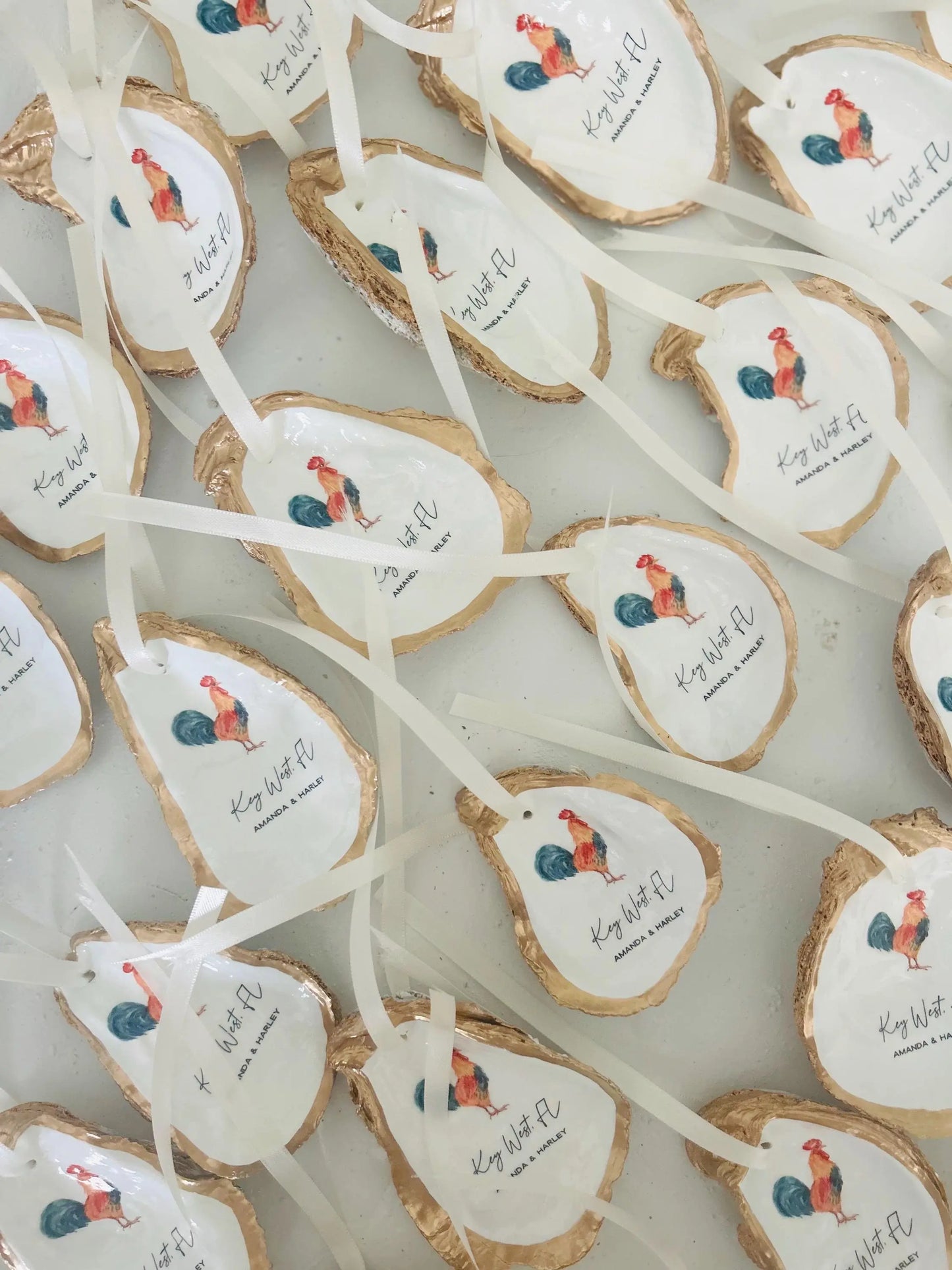 Key West Chicken Engagement Wedding Ornament Willett + Co