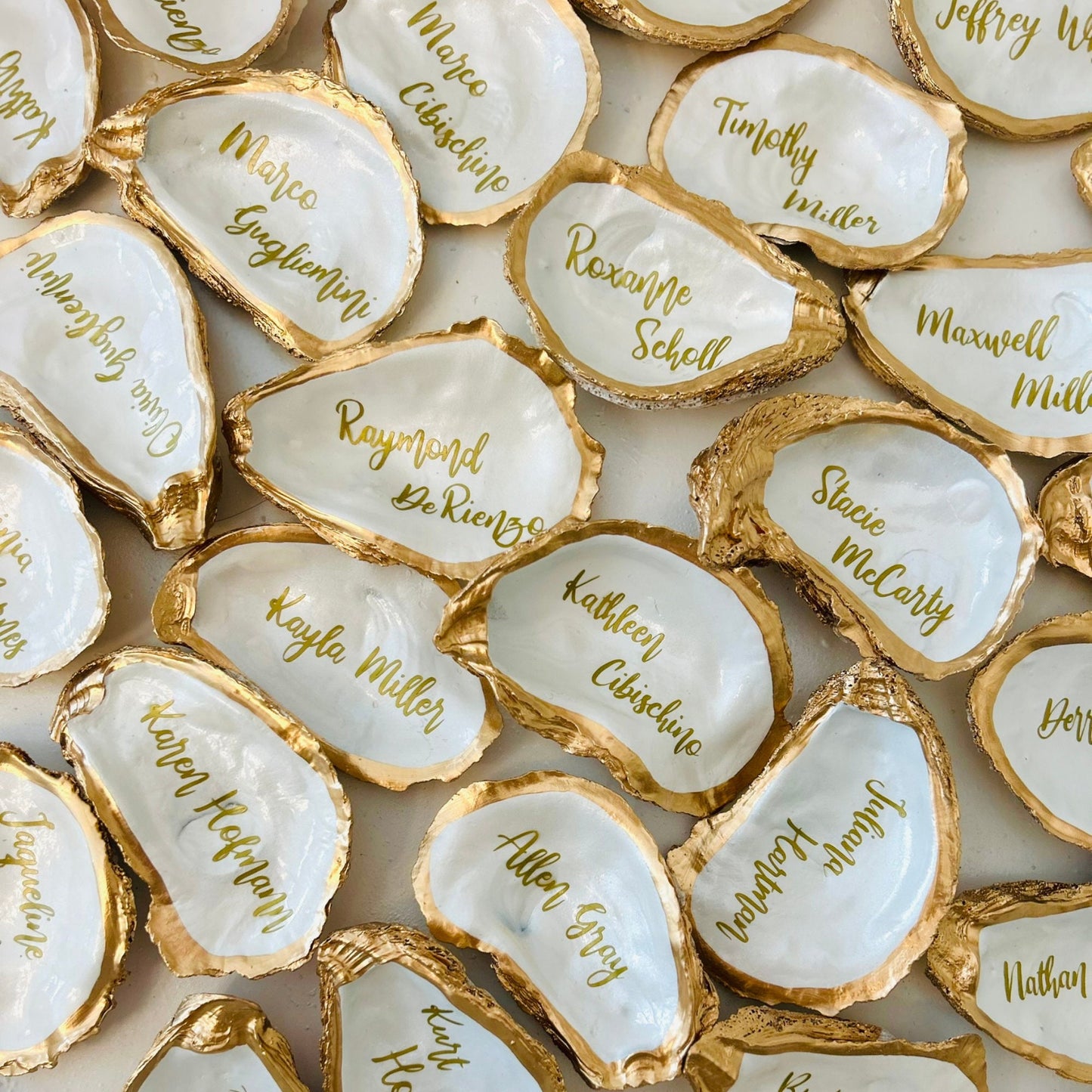 Customizable Oyster Place Cards