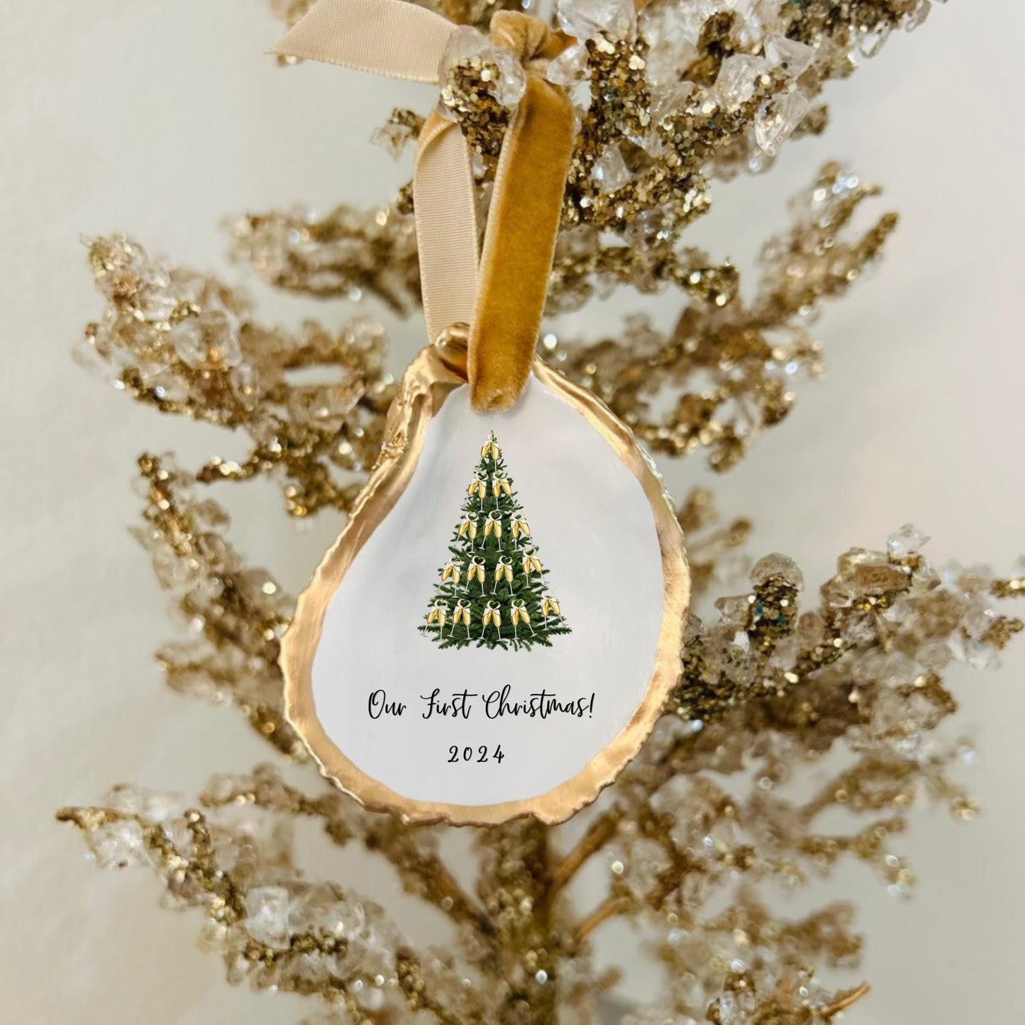 Clink Clink Cheers Christmas Ornament