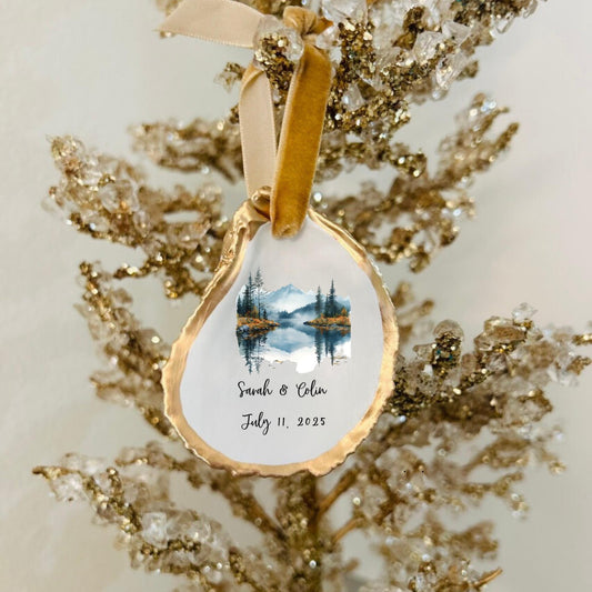 Misty Mountain Christmas Ornament