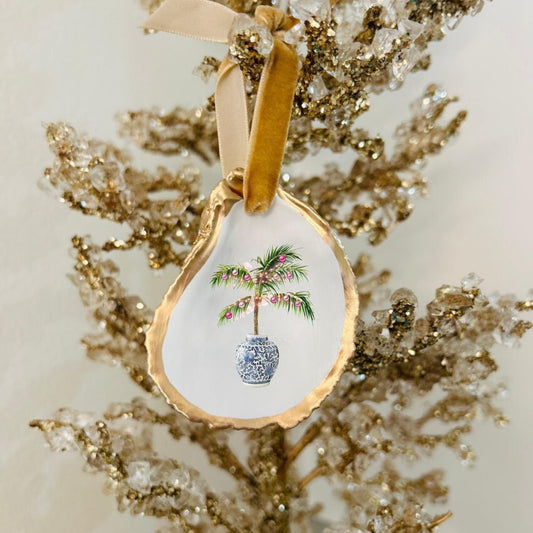 Chinoiserie Christmas Palm Tree Ornament