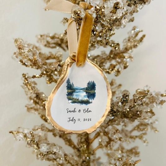 Mountain Engagement Ornament